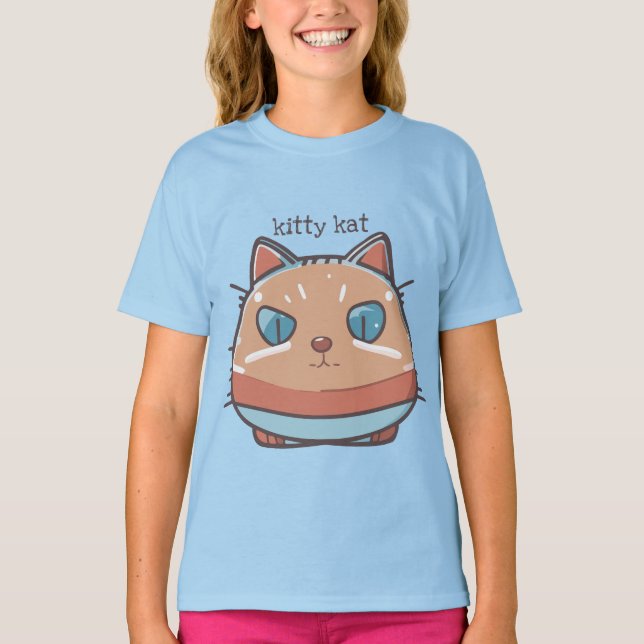 Camiseta Gato de Gato Rosto (Frente)