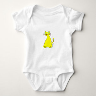 Camiseta Gato de Gordura Amarelo