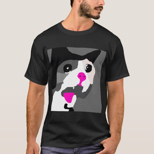 Camiseta Gato de grito gritando - simplificado (Frente)