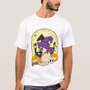Camiseta Gato de Halloween