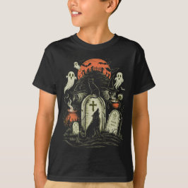 Camiseta Gato de Halloween - Bruxa Assustadora