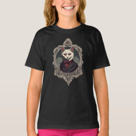 Camiseta Gato de Halloween, Gato de Vampiro