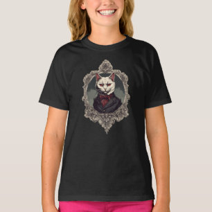 Camiseta Gato de Halloween, Gato de Vampiro