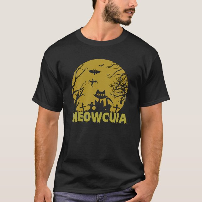 Camiseta Gato de Halloween Meowcuia (Frente)