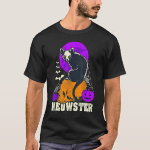 Camiseta Gato de Halloween Monstro Meowster Gato Assustador