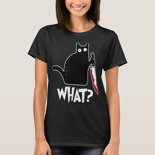 Camiseta Gato de Halloween o que (Frente)