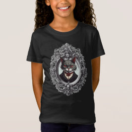 Camiseta Gato de Halloween, Retrato de Gato de Vampiro