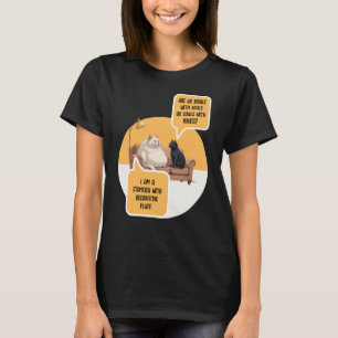 Camiseta Gato de Humor Intelectual Filosofia Citação Divert