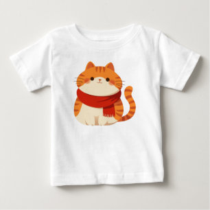 Camiseta Gato de inverno bonito