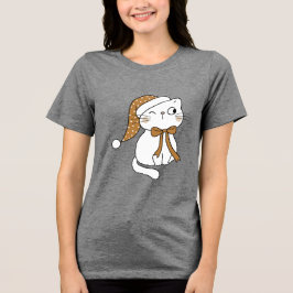 Camiseta Gato de Inverno Piscando