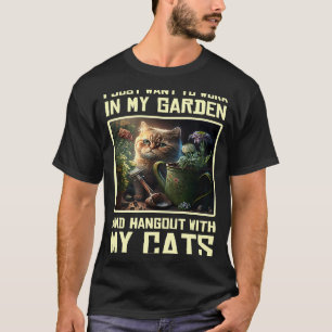 Camiseta Gato de Jardim Kitten Jardinagem Paisagismo Jardin