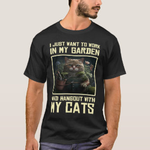 Camiseta Gato de Jardim Kitten Jardinagem Paisagismo Jardin