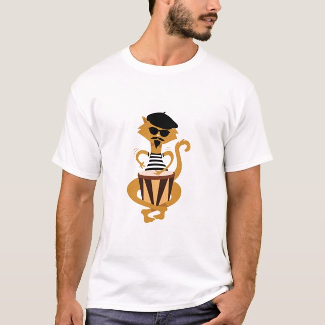 Camiseta Gato de Jazz (Frente)