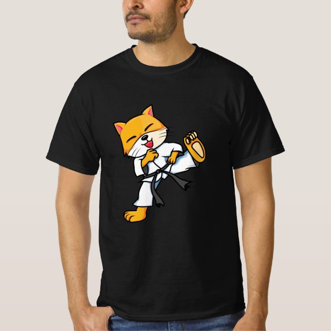 Camiseta Gato de Karate (Frente)