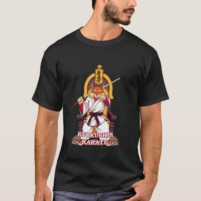 Camiseta Gato de Karate Kyokushin (Frente)