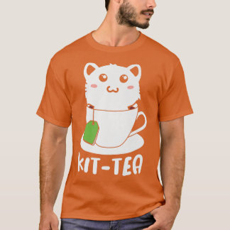 Camiseta Gato de Kité T em Teacup Tee Engraçado Novelty Gra