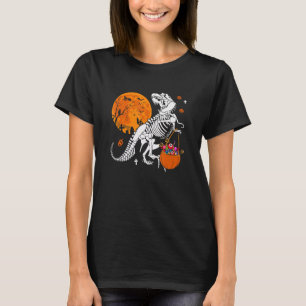 Camiseta Gato De Lua De Dinossauro Rex Ou Tratar Raça Assus