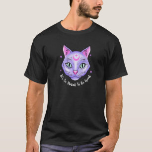 Camiseta Gato de Lua Mística Celestial Boho
