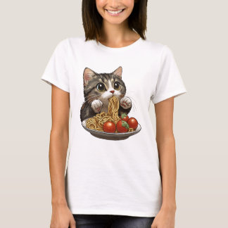Camiseta Gato de macarrão, Gato de espaguete