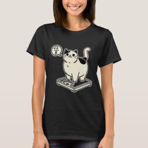 Camiseta Gato de Matemática em Sobreposição I Superior A 8 