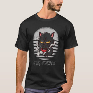 Camiseta Gato De Mau Humor Com Gatos Grumpidos E Mal Temper