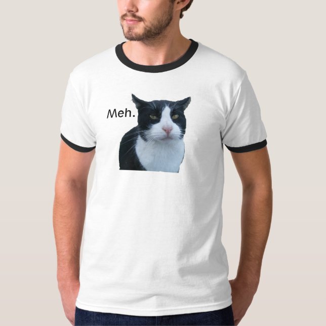 Camiseta Gato de "Meh" (Frente)