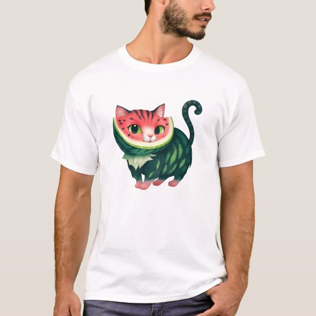Camiseta Gato de Melancia (Frente)