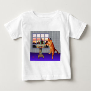 Camiseta Gato de Menorah
