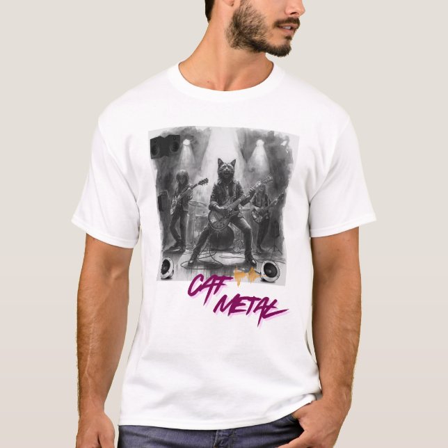 Camiseta Gato de Metal (Frente)