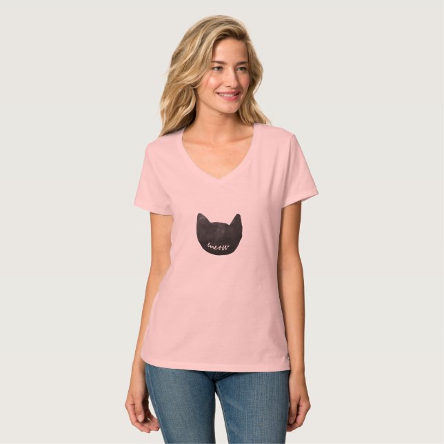 Camiseta Gato de Miau (Frente Completa)