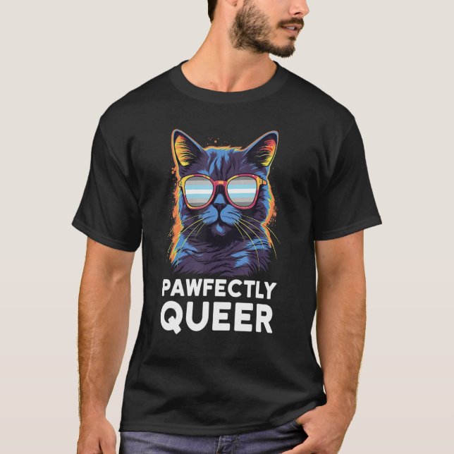 Camiseta Gato De Miúdos Com Óculos De Sol (Frente)