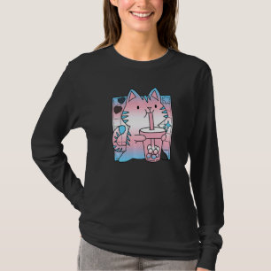 Camiseta Gato de Moda Trans Mãe Lgbt Gay Lgbtq Ord Mont