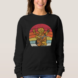Camiseta Gato De Música Cello De Gato Vintage