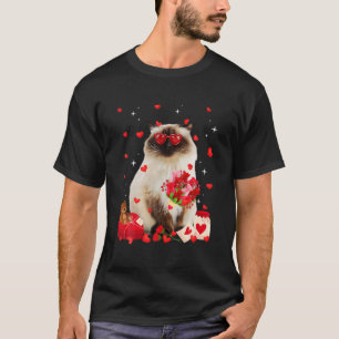 Camiseta Gato de Namorados de Gato Bonito Himalaia Divertid