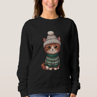 Camiseta gato de Natal, amante de gatos