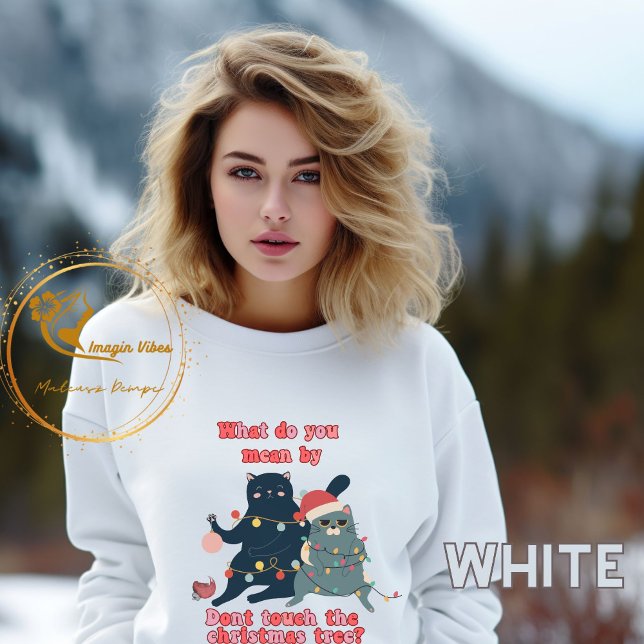 Camiseta Gato de Natal engraçado (Criador carregado)