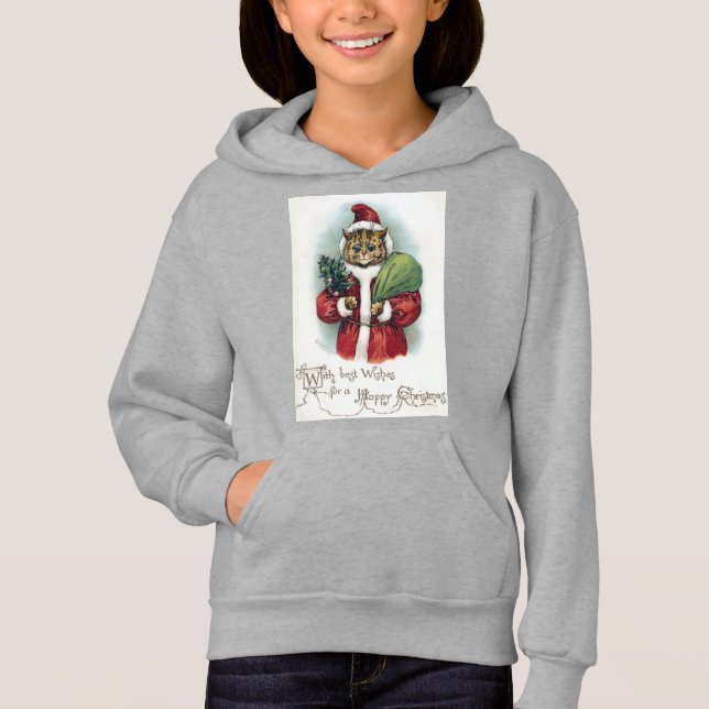 Camiseta Gato de Natal, Louis Wain (Frente)