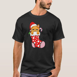 Camiseta Gato de Natal na Parada de Gato Feliz Natal