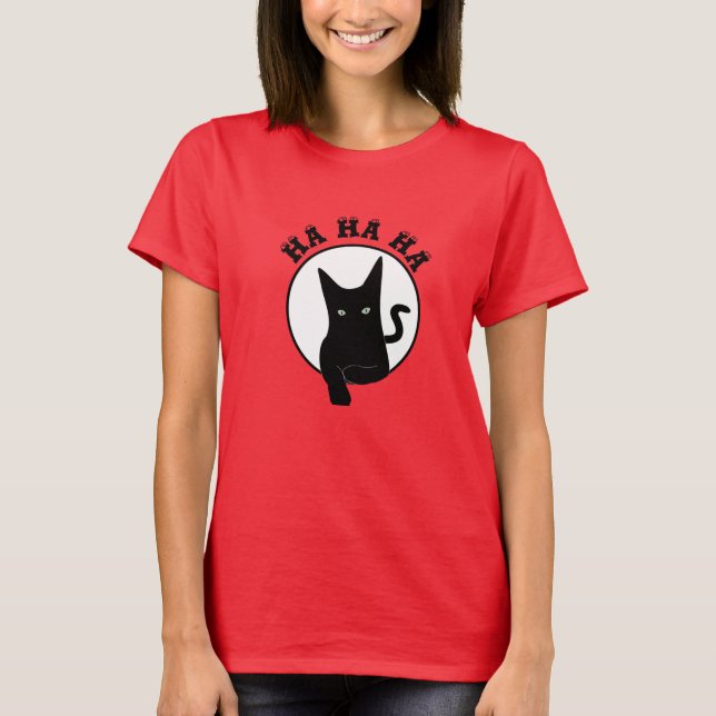 Camiseta Gato de Natal sarcástico (Frente)