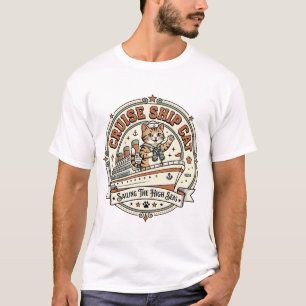 Camiseta Gato de Navio de Cruzeiro Gato de Navio de Cruzeir