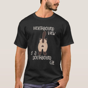 Camiseta Gato de Norte para Amantes de Gato e Bumbum Engra