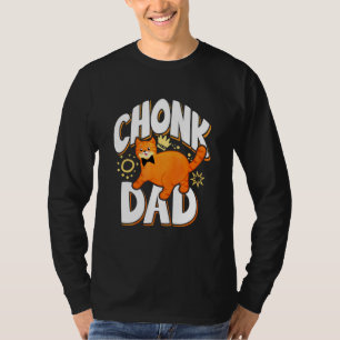 Camiseta Gato de Pai de Conexão com Estilo Retroativo