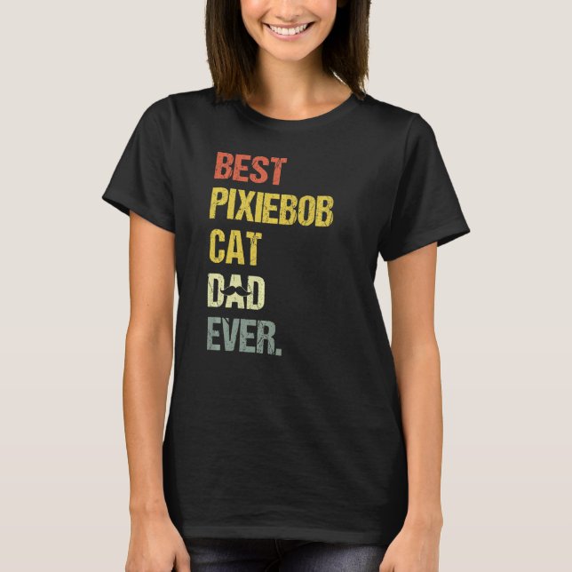 Camiseta Gato de Pai de Gato de Melhor Pixiebob (Frente)