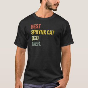 Camiseta Gato de Pai de Gato Sphynx Melhor do Mens