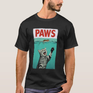 Camiseta Gato de Paródia de Patas Amante de Gato Perseguind