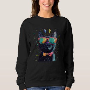 Camiseta Gato de Partilha Vibrante governa o Figurino da Ce