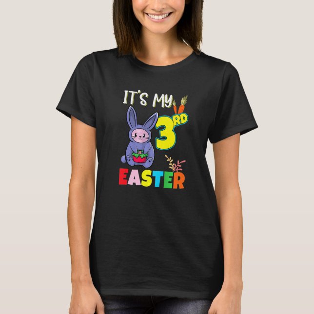Camiseta Gato de Páscoa de Caça de Ovo em Páscoa (Frente)