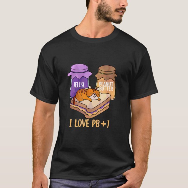 Camiseta Gato de Pasta de Amendoim com Geleia (Frente)