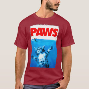 Camiseta Gato de Pata e Rato Cima Gato Engraçado Engraçado