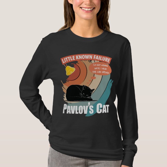 Camiseta Gato de Pavlov - Psicologia Engraçada (Frente)